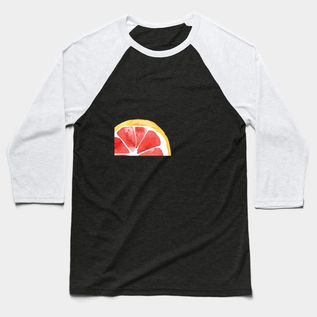 One-Quarter Blood Orange Baseball T-Shirt by susannefloe